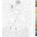 Картина по номерам с золотыми красками 