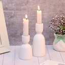 Подсвечник (53х53х95 мм; белый) — фото, картинка — 2