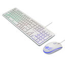 Проводной игровой набор: игровая клавиатура + игровая мышь Dialog (арт. KMGK-1707U; белый) — фото, картинка — 1