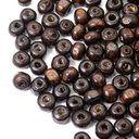 Бусины деревянные (5 мм; коричневый; 250 шт.) — фото, картинка — 1