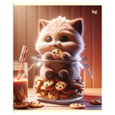 Тетрадь полуобщая в клетку 