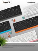 Клавиатура A4Tech Fstyler FK10 (чёрно-оранжевая) — фото, картинка — 9