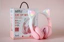 Подарочный набор. Наушники беспроводные Miru Cat EP-W10 (розовые) + портативная колонка Defender Enjoy S600 — фото, картинка — 1