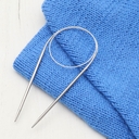 Спицы круговые для вязания (металл; 4 мм; 60 см) — фото, картинка — 5