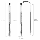 Набор гелевых ручек чёрных 