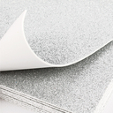 Набор замши пластичной с блёстками (А4; 10 листов; серебристый) — фото, картинка — 3