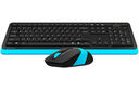 Беспроводной набор A4Tech Fstyler FG1010 (чёрно-синий; мышь, клавиатура) — фото, картинка — 2