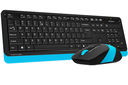 Беспроводной набор A4Tech Fstyler FG1010 (чёрно-синий; мышь, клавиатура) — фото, картинка — 3