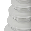 Набор салатников стеклянных (5 шт.; серый) — фото, картинка — 1