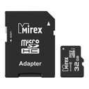 Карта памяти micro SDHC UHS-I 32GB Mirex Class 10 (с адаптером SD) — фото, картинка — 1