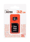 Карта памяти micro SDHC UHS-I 32GB Mirex Class 10 (с адаптером SD) — фото, картинка — 2
