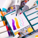 Набор маркеров двусторонних 