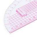 Лекало портновское метрическое дуга (45х13 см) — фото, картинка — 2