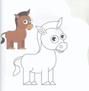 Раскраска-Вырубка. Зайчик — фото, картинка — 1