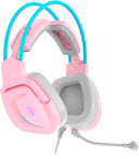 Игровая гарнитура A4Tech Bloody G575 Sky Pink (розово-голубая) — фото, картинка — 2