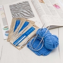 Набор круговых спиц для вязания (металл; 100 см; 3 шт.) — фото, картинка — 3