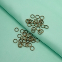Кольцо соединительное для бижутерии (6 мм; 50 шт.; латунь) — фото, картинка — 2