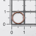 Кольцо соединительное для бижутерии (10 мм; 50 шт.; медь) — фото, картинка — 1