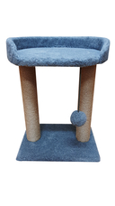 Когтеточка с овальной полкой 