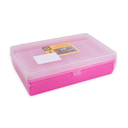 Коробка двухъярусная для хранения мелочей (малиновый) — фото, картинка — 2