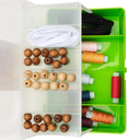 Коробка двухъярусная для хранения мелочей (салатовый) — фото, картинка — 3