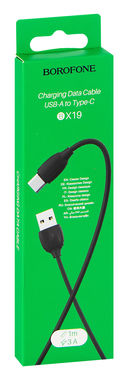 Кабель Borofone BX19 USB – Type-C (1 м; чёрный) — фото, картинка — 4