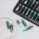 Набор блесток декоративных (36 шт.; бело-зелено-красный) — фото, картинка — 4