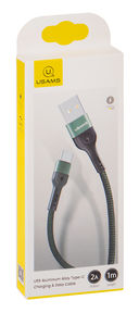 Кабель U55 Usams USB 2.0 - Type C (1.0 м; зеленый) — фото, картинка — 1