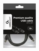 Кабель Cablexpert USB2.0 AM-BM (1,8 м; черный) — фото, картинка — 3