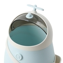 Ёмкость для мусора настольная (бело-голубая) — фото, картинка — 1