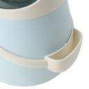 Ёмкость для мусора настольная (бело-голубая) — фото, картинка — 3